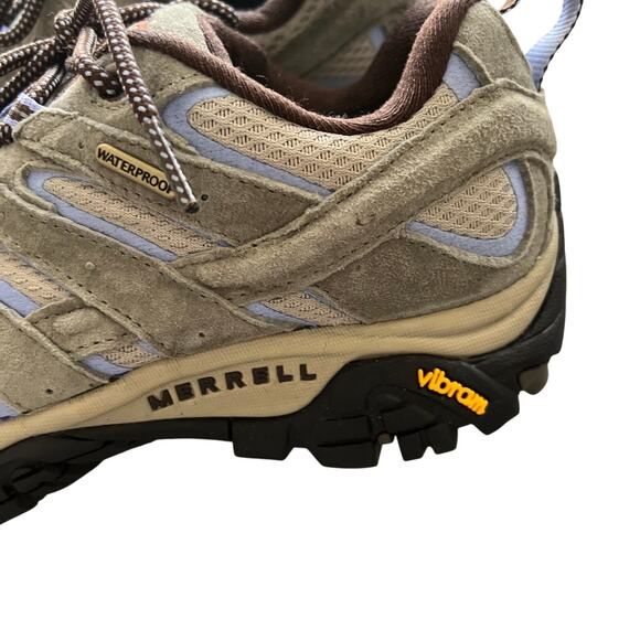 New Merrell Women's Moab 2 WP Mid Hiking Shoes Dusty Olive Size 8.5 - Picture 4 of 7